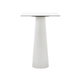 Container table high white square